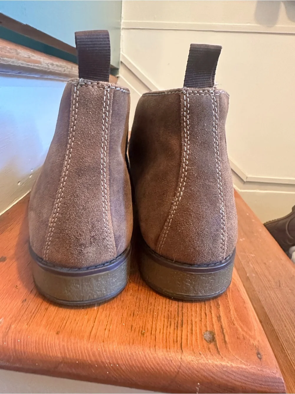 Clark’s Men’s Hinman Brown Suede Chukka Boots - Casual Lace-Up size 13
